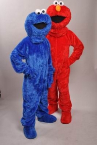 Elmo and Cookie Monster Costumes