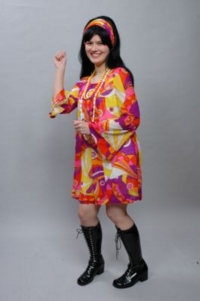 60's sixties psychedelic female Costume