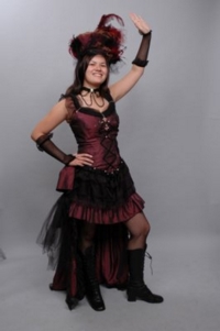 Showgirl maroon Costume
